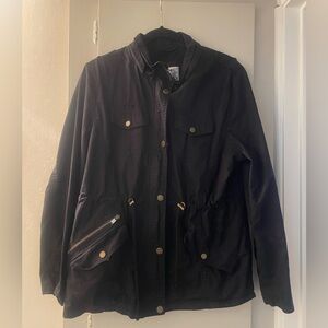 Utility Anorak Jacket in Black - Women's